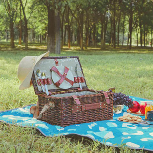 Xiaomi Early Wind Skin-friendly Moisture-proof Picnic Mat Blue/Green